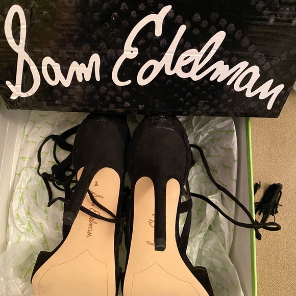 Sam Edelman Azela Suede Tassel Tie up Sandals - Picture 3 of 3